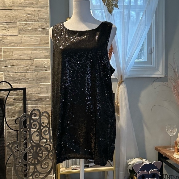 Sequined Tank/Bathing Suit Coverup by Zeagoo - Picture 1 of 2